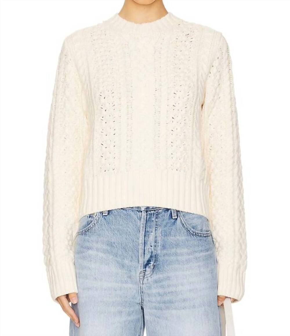NEW PISTOLA quinn sweater in ivory
